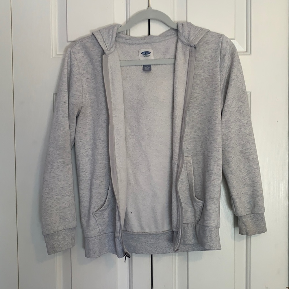 Grey Zip-Up/Hoodie